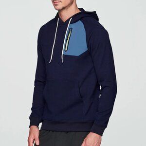 Avalanche Mens Blue Hoodie Sweatshirt Size S Hiking Thermal Fleece Pullover NWT